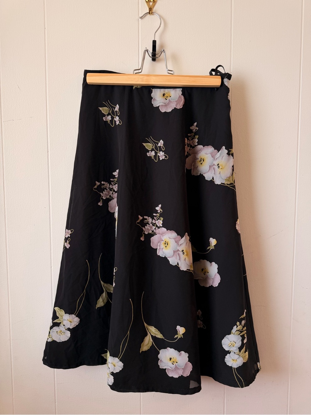 Liz Claiborne Floral A-Line Midi Skirt